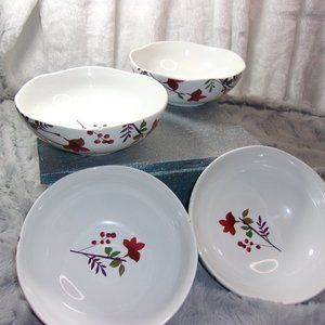 H-129222 FIFTH PTS RHEA SET OF 4 CEREAL BOWLS
